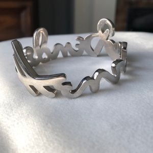 Henri Bendel silver wrist bracelet